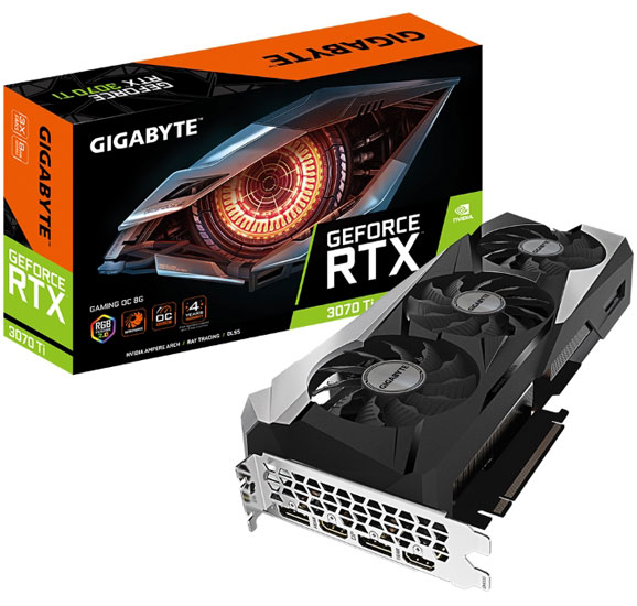 Gigabyte nVidia GeForce RTX 3070 Ti GAMING 8GB 256bit GV-N307TGAMING OC-8GD