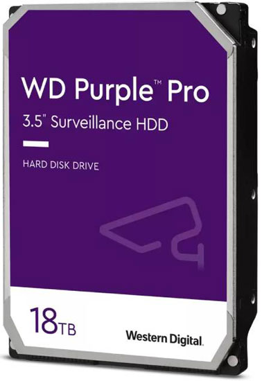 WD 18TB WD181PURP Purple Pro 3.5 SATA III 512MB IntelliPower