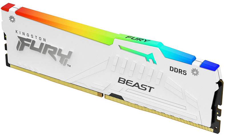Kingston DDR5 16GB 6000MT/s KF560C36BWEA-16 FURY Beast RGB White EXPO
