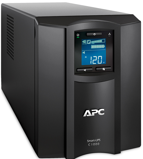 APC SMC1000IC, Izlazna snaga  600 W, Tehnologija Line interactive AVR,  Pure sinewave, Izlazni napon  230 V, Ulazni napon  230 V, Vreme punjenja  3 h, Vreme rada (50% load)  14 min, Vreme rada (100% load)  5 min, Komunikacija USB/Serial, SmartC SMC10