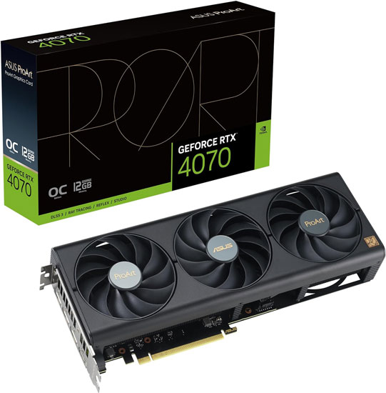 ASUS nVidia GeForce RTX 4070 PROART-RTX4070-O12G