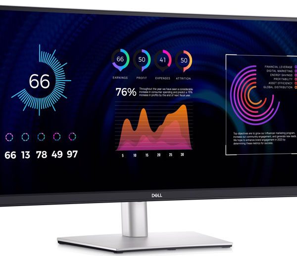 Dell 34in P3424WE WQHD USB-C Professional zakrivljeni IPS