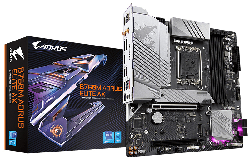 GIGABYTE B760M AORUS ELITE AX rev. 1.x - Maticna Ploca za INTEL LgA-1700