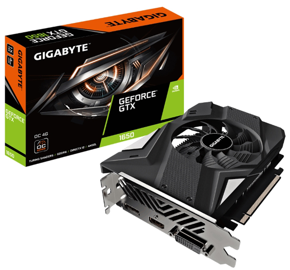 GIGABYTE nVidia GeForce GTX 1650 D6 OC 4GB 128bit GV-N1656OC-4GD rev 2.0
