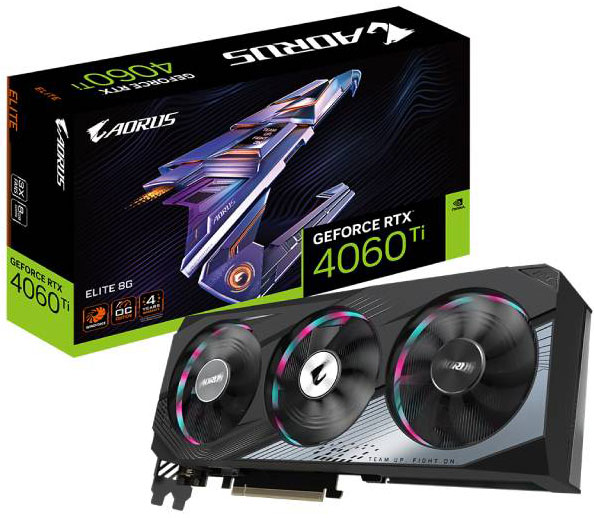 GIGABYTE nVidia GeForce RTX 4060 Ti 8GB 128bit GV-N406TAORUS E-8GD
