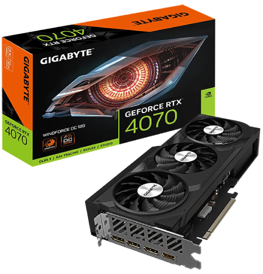 GIGABYTE nVidia GeForce RTX 4070 12GB 192bit GV-N4070WF3OC-12GD