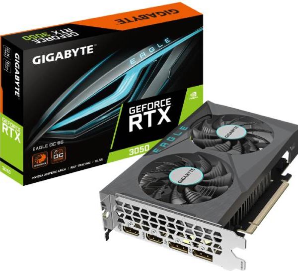 GIGABYTE nVidia GeForce RTX 3050 6GB 96bit GV-N3050EAGLE OC-6GD