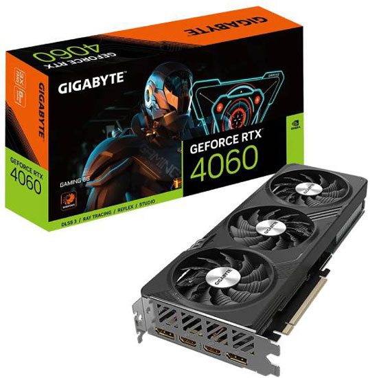 GIGABYTE nVidia GeForce RTX 4060 GAMING 8GB GV-N4060GAMING-8GD