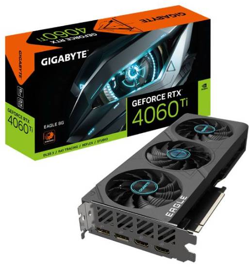 GIGABYTE nVidia GeForce RTX 4060 Ti 8GB 128bit GV-N406TEAGLE-8GD