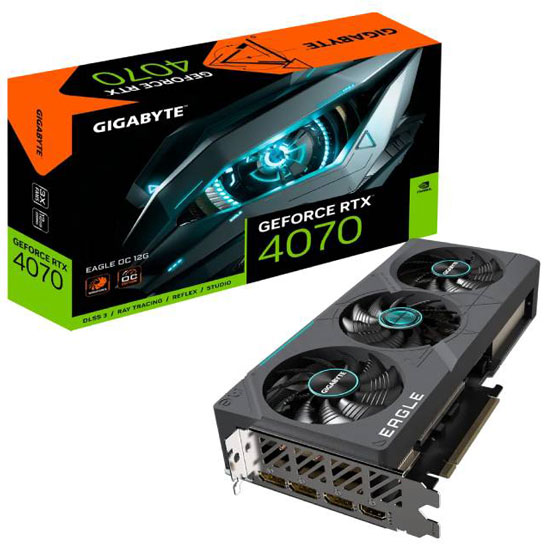 GIGABYTE nVidia GeForce RTX 4070 EAGLE OC 12GB GV-N4070EAGLE OC-12GD