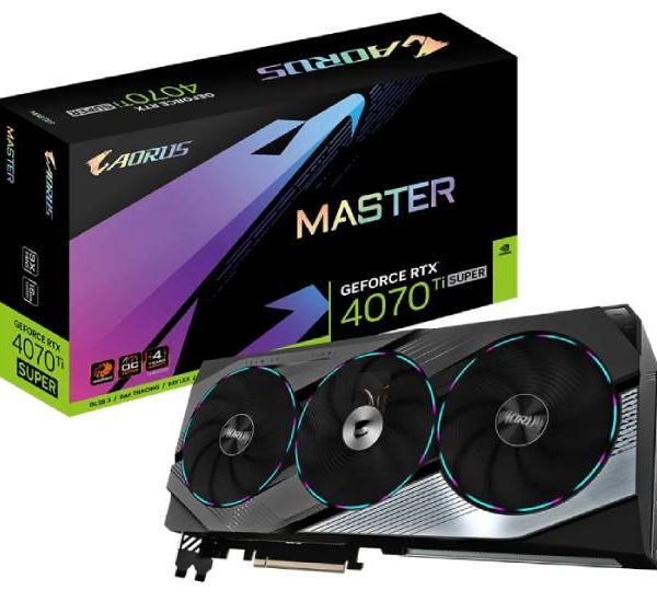 GIGABYTE nVidia GeForce RTX 4070 Ti SUPER MASTER 16GB GV-N407TSAORUS M-16GD