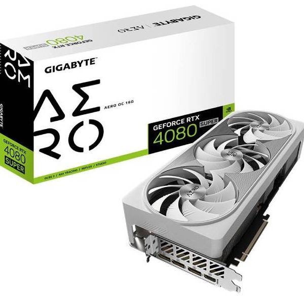 GIGABYTE nVidia GeForce RTX 4080 SUPER AERO 16GB 256bit GV-N408SAERO OC-16GD