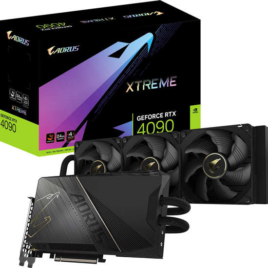 GIGABYTE nVidia GeForce RTX 4090 AORUS XTREME WATERFORCE 24GB GV-N4090AORUSX W-24GD