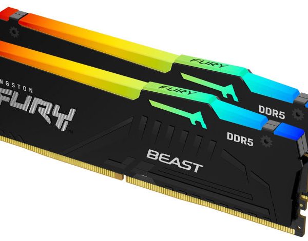 KINGSTON DDR5 64GB 5600MT/s KF556C40BWAK2-64 2x32GB kit FURY Beast RGB Black XMP