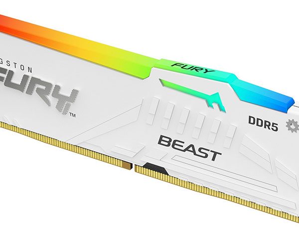 KINGSTON DDR5 16GB 6000MT/s KF560C36BWEA-16 FURY Beast RGB White EXPO