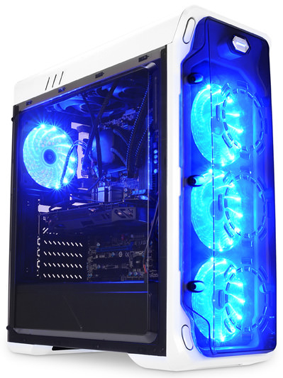 LC POWER Gaming 988W-ON Blue Typhoon White 15520