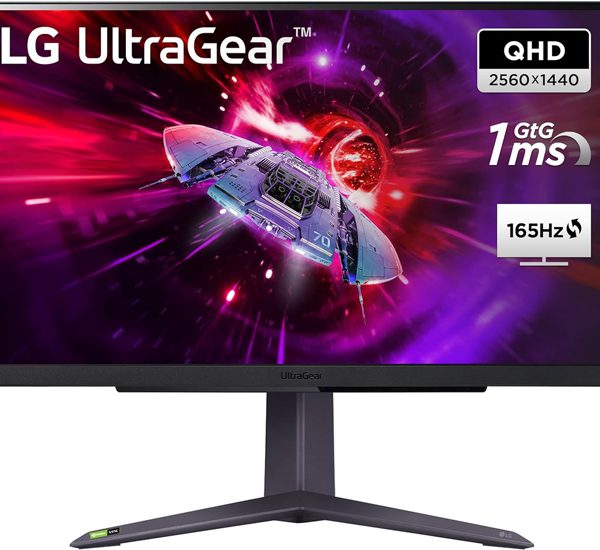 LG 27in monitor 27GR75Q-B IPS 2560x1440 1 ms, DP, HDMI x2 pivot tilt 165Hz