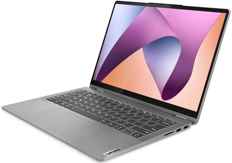 LENOVO 82XX00B6YA IdeaPad Flex 5 14ABR8 (Arctic Grey) 6-Core Ryzen 5 7530U 2.0-4.5GHz/19MB 16GB 1TB-NVMe-SSD 14in WUXGA (1920x1200) TOUCH IPS 300n GL DigitalPen 720p Radeon-Graphics WiFi A/X Backlite HDMI USB-C/DP SD TPM BT5.1 Batt-52.5Wh FPR Win11Ho