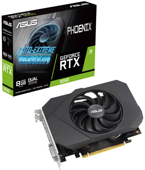 ASUS nVidia GeForce RTX 3050 8GB 128bit PH-RTX3050-8G-V2