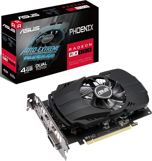 ASUS AMD Radeon RX 550 4GB 128bit PH-RX550-4G-EVO