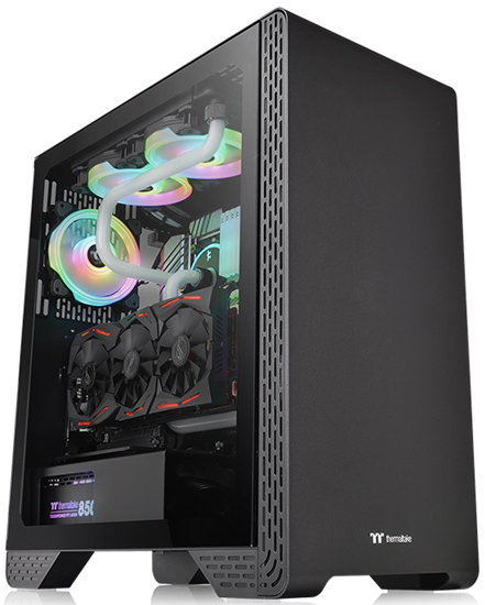 THERMALTAKE S300 TG Black Win SPCC Tempered Glass 1/120mm Standard Fan 1 29462