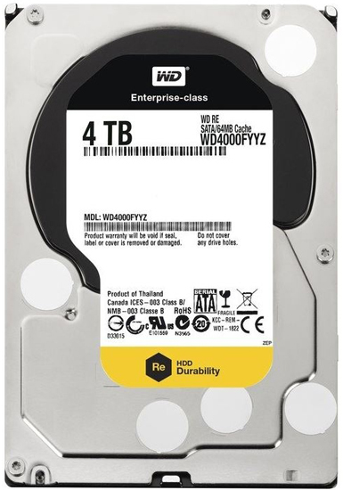 WD 4TB WD4002FYYZ Gold, 3.5in, 128 MB, 7.200 rpm
