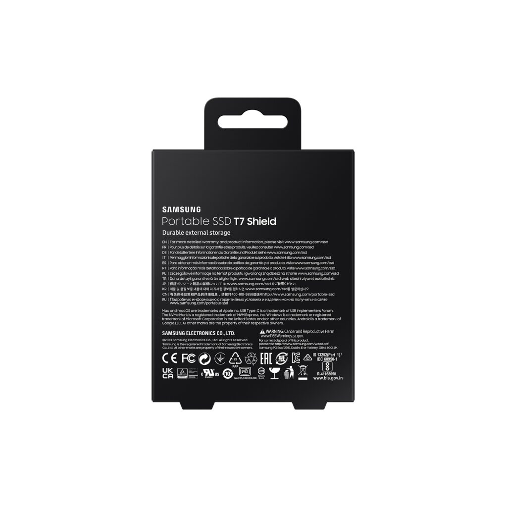 Alternative view of EXT 2TB SAMSUNG MU-PE2T0S Portable T7 Shield crni