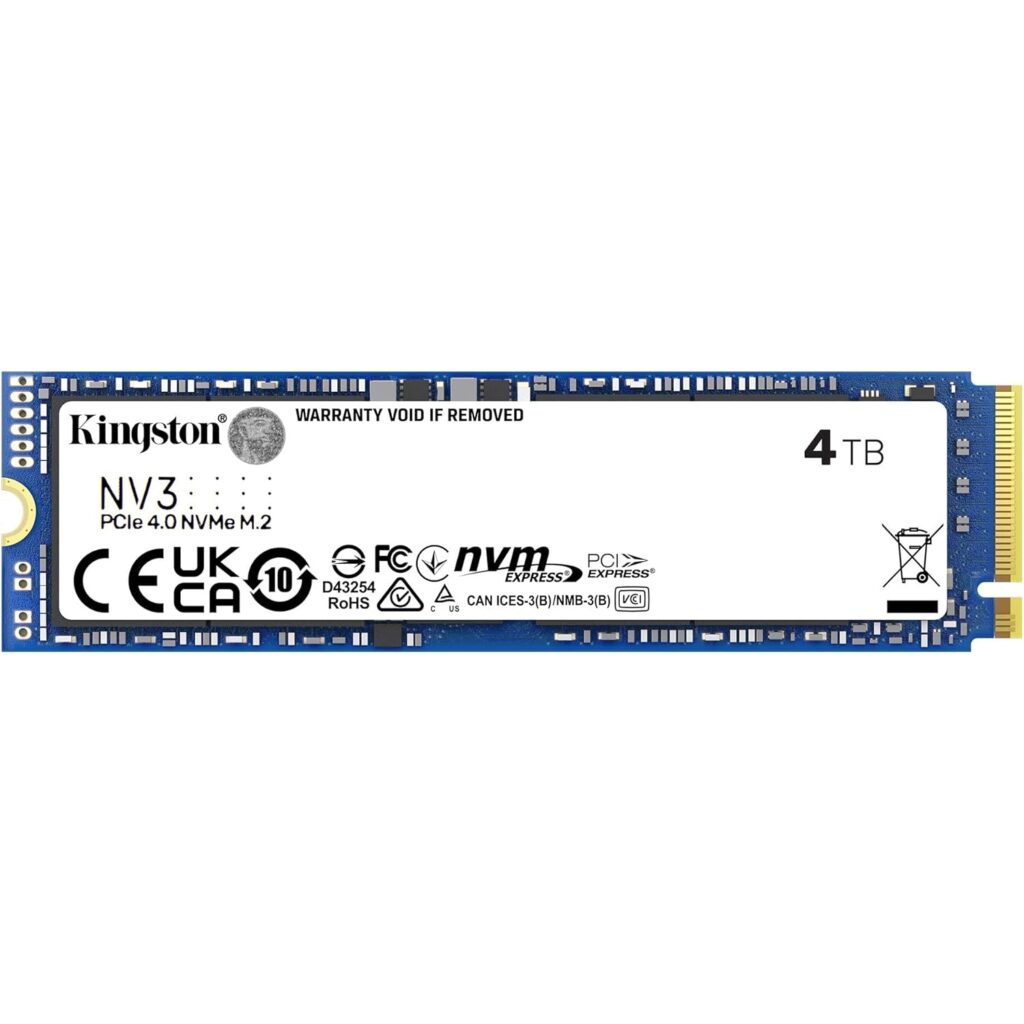 SSD M.2 4TB KINGSTON SNV3S/4000G 6000/5000MB/s NVMe series NV3 SSD