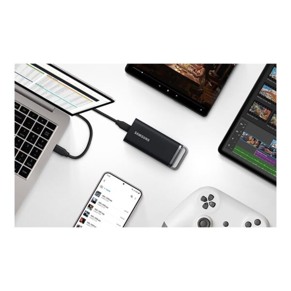 Alternative view of EXT-SSD 4TB Samsung MU-PH4T0S Portable T5 EVO crni