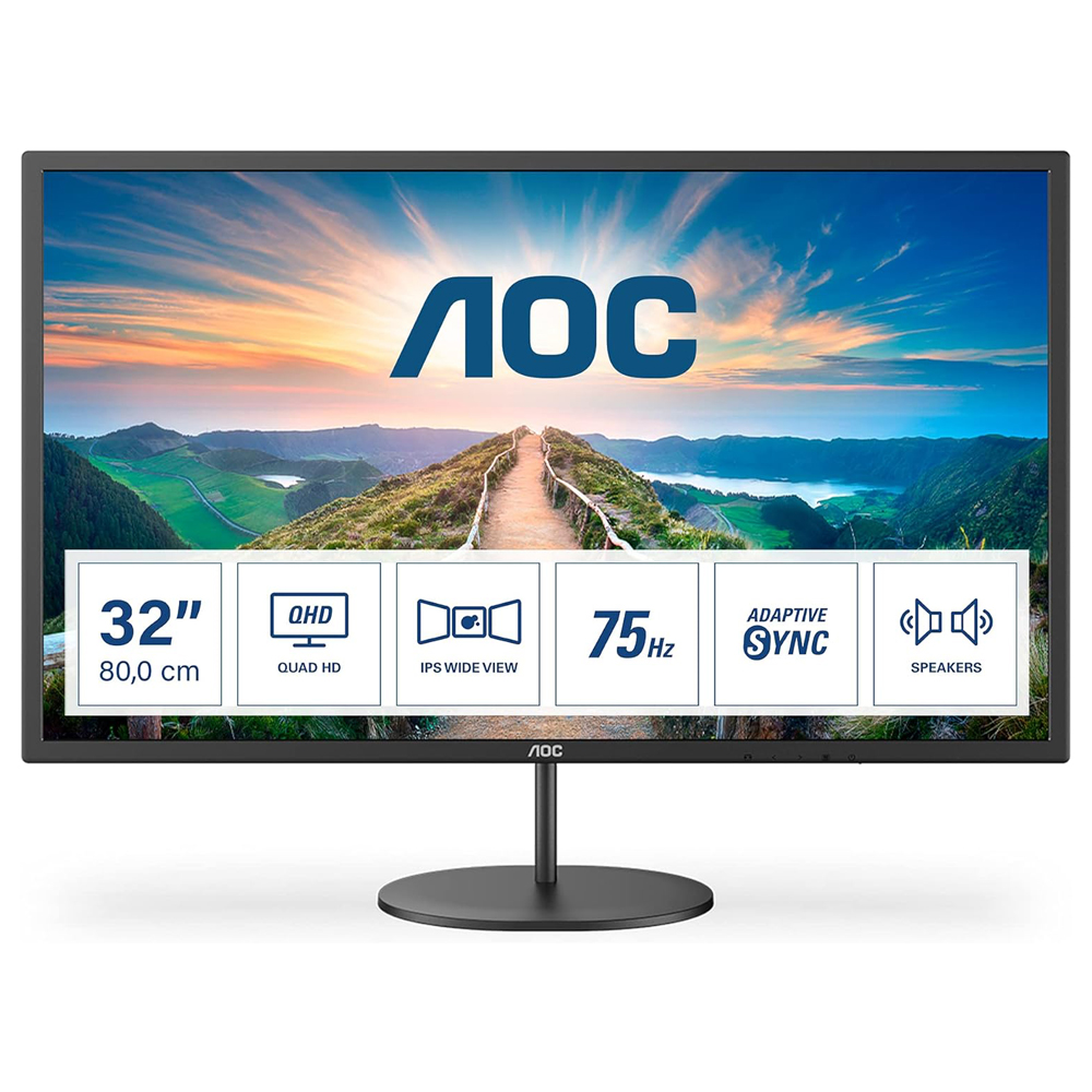AOC 32in Q32V4 IPS 2560x1440/75Hz/4ms/HDMI/DP/zvucnici