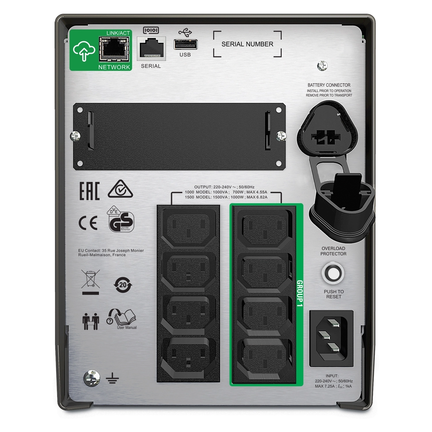 APC 1500VA/1000W SMT1500IC SmartConnect - Slika 2