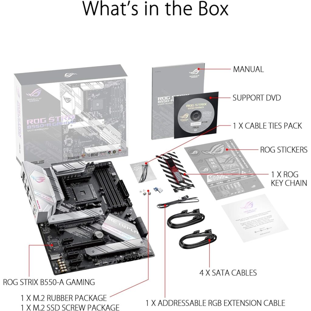 Alternative view of ASUS ROG STRIX B550-A GAMING - Matična ploča za AMD AM4