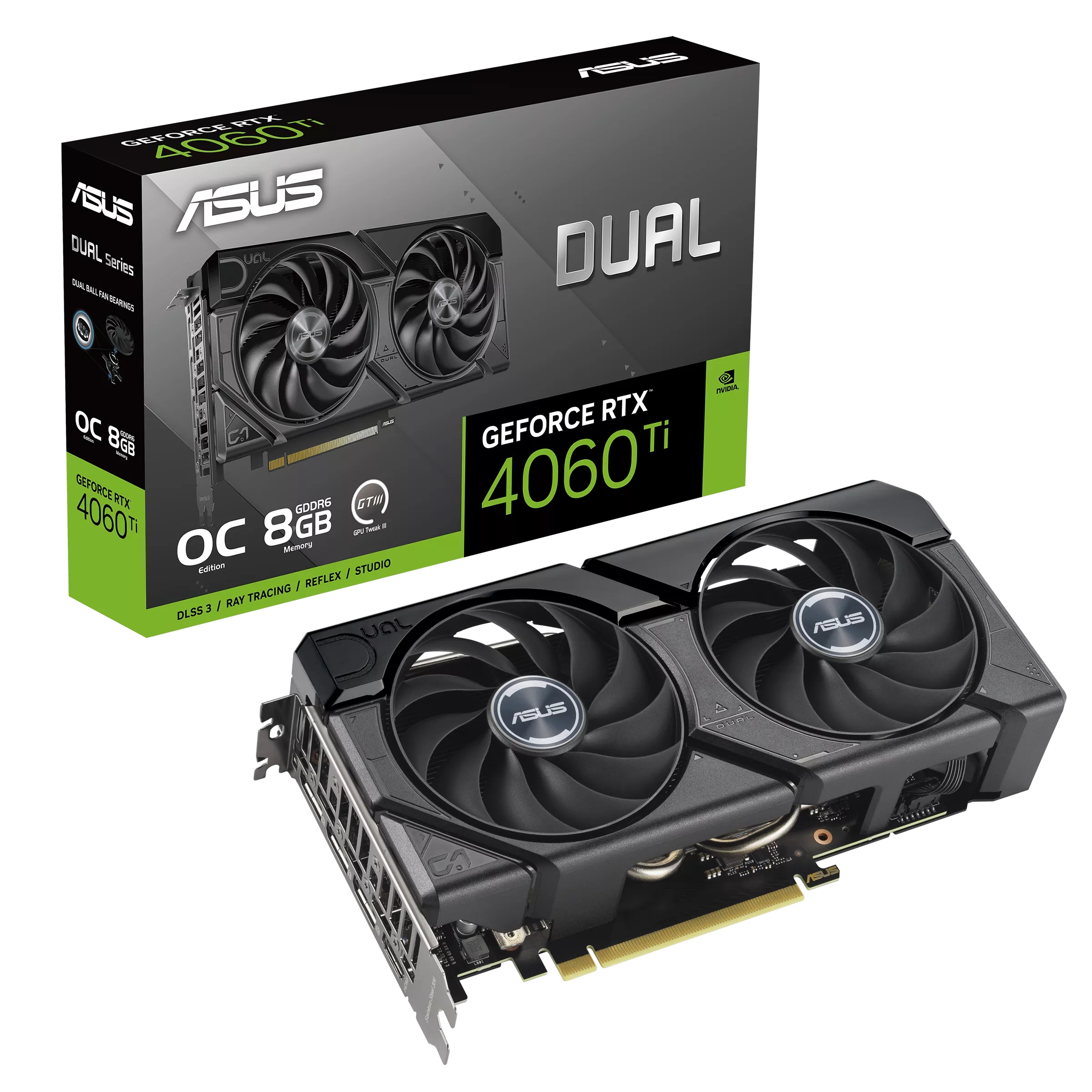 ASUS nVidia GeForce RTX 4060 Ti 8GB 128bit DUAL-RTX4060TI-O8G-EVO