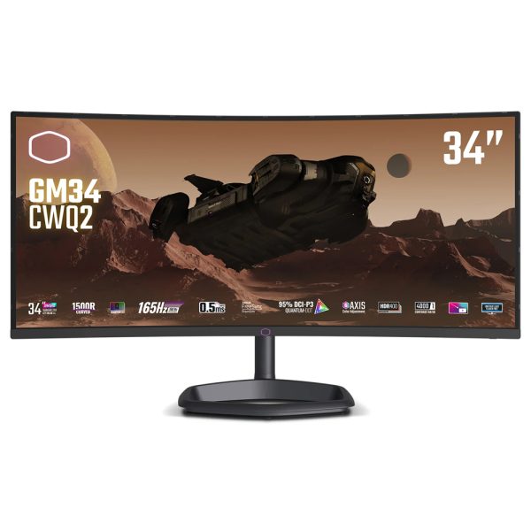 Cooler Master 34in GM34-CWQ2 Gaming monitor CMI-GM34-CWQ2-EK