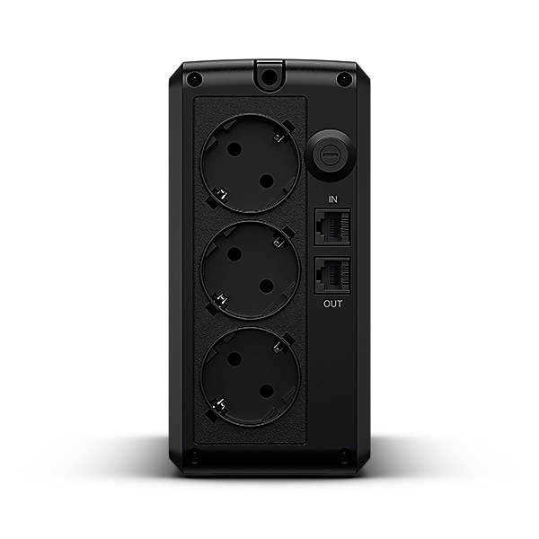 Alternative view of CYBERPOWER 650VA/360W UT650EG line-int. 3Suko