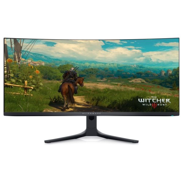 DELL 34in monitor AW3423DWF 165Hz QHD 3440x1440 OLED FreeSync Alienware Gaming zakrivljeni Tilt, Podesivost po visini, Swivel