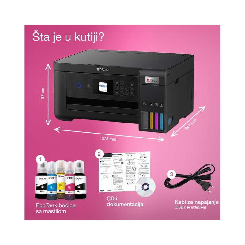 EPSON MFP Inkjet L4260 EcoTank ITS wireless - Slika 5