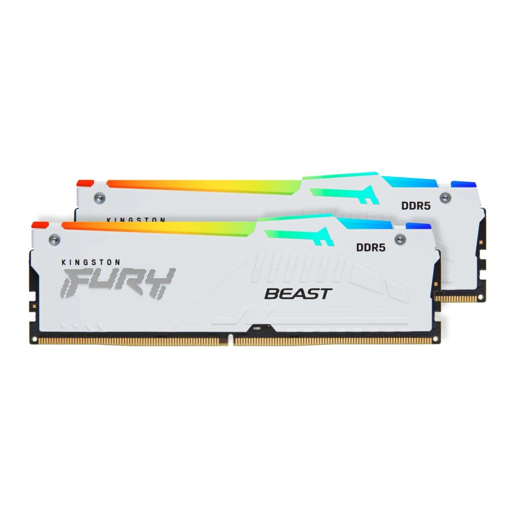 KINGSTON DDR5 64GB 5200MT/s KF552C40BWAK2-64 2x32GB kit Fury Beast RGB White XMP