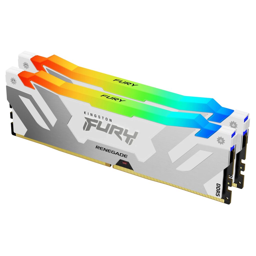 Alternative view of KINGSTON DDR5 32GB 6800MT/s KF568C36RWAK2-32 2x16GB kit FURY Renegade RGB White