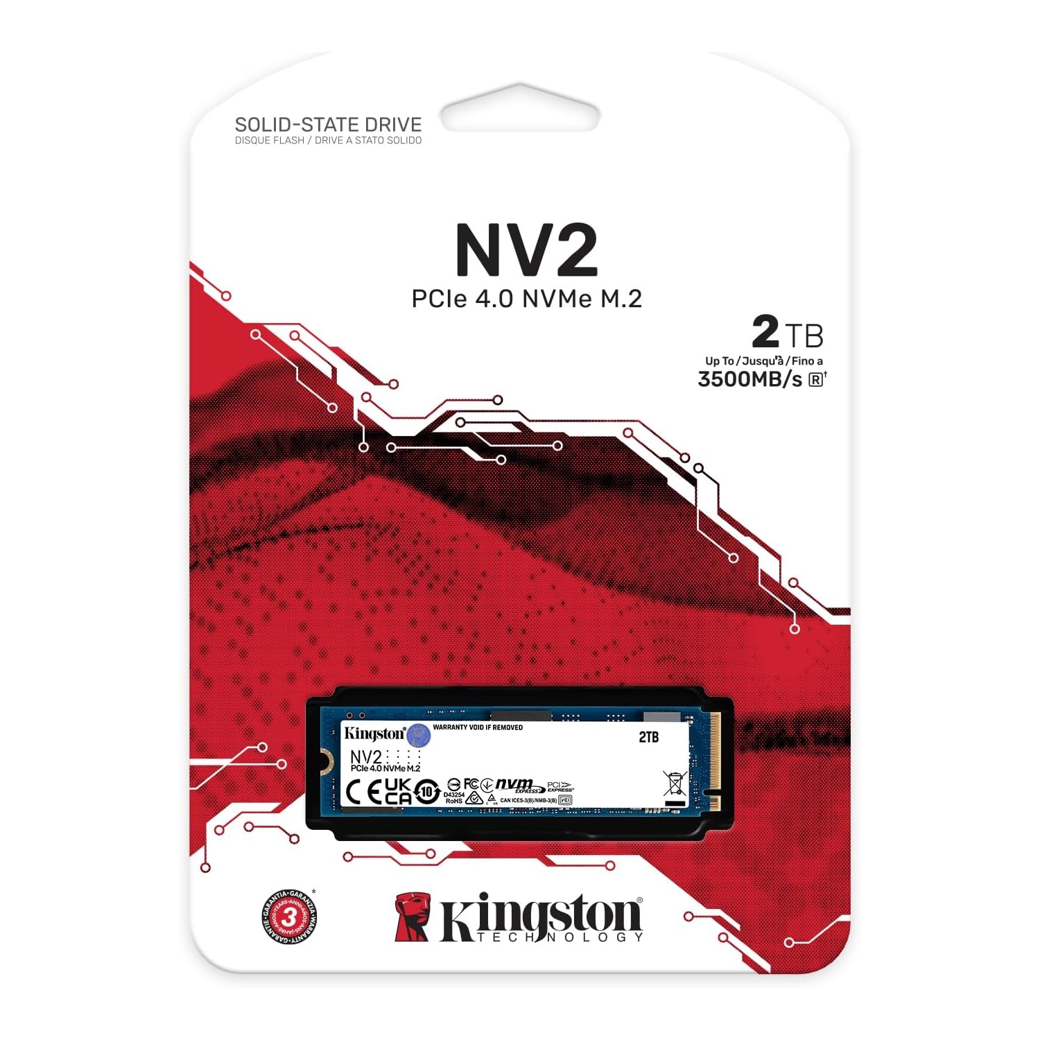 SSD M.2 2TB KINGSTON SNV2S/2000G 3500/2800MB/s NVMe SSD NV2 series - Slika 5