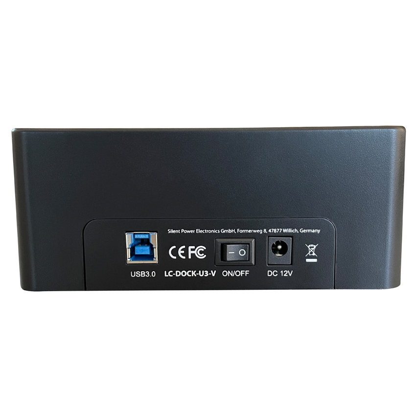 Hdd docking station LC Power LC-DOCK-U3-V USB3.2 2xSSD/HDD Black - Slika 4