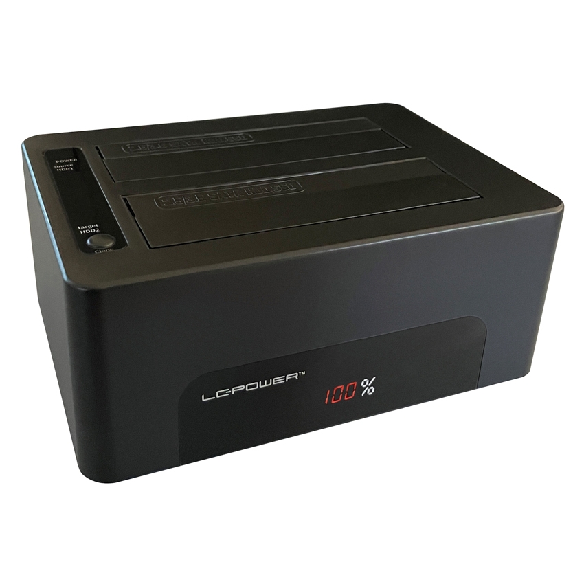 Hdd docking station LC Power LC-DOCK-U3-V USB3.2 2xSSD/HDD Black - Slika 8