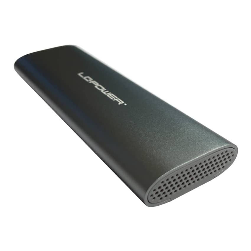 Enclosure LC Power LC-M2-C-MULTI-2 - M.2 SSD NVMe i SATA USB3.2 Gen.2x1 Type C Antracit - Slika 9