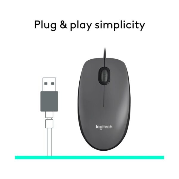 Alternative view of LOGITECH M100 Black USB