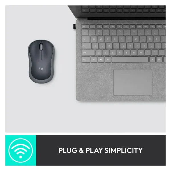 Alternative view of LOGITECH M185 Wireless sivi mis