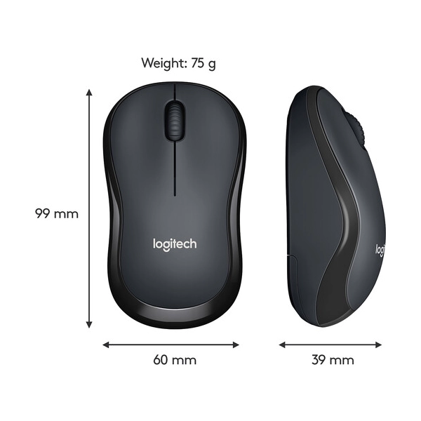 Alternative view of LOGITECH M220 Silent Wireless crni