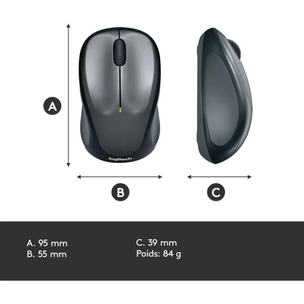 Alternative view of LOGITECH M235 wireless black