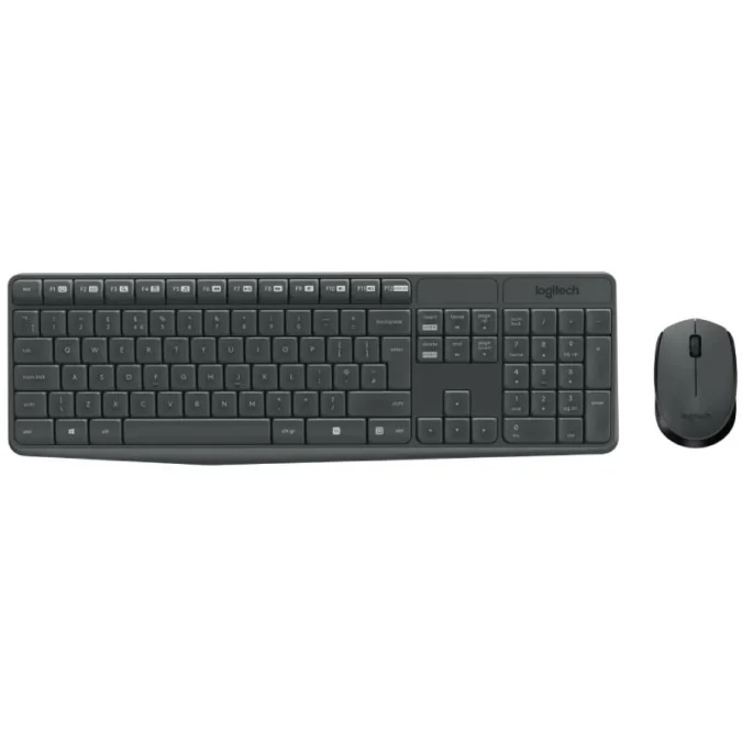 LOGITECH MK235 Wireless Desktop USB Gray US tastatura i mis