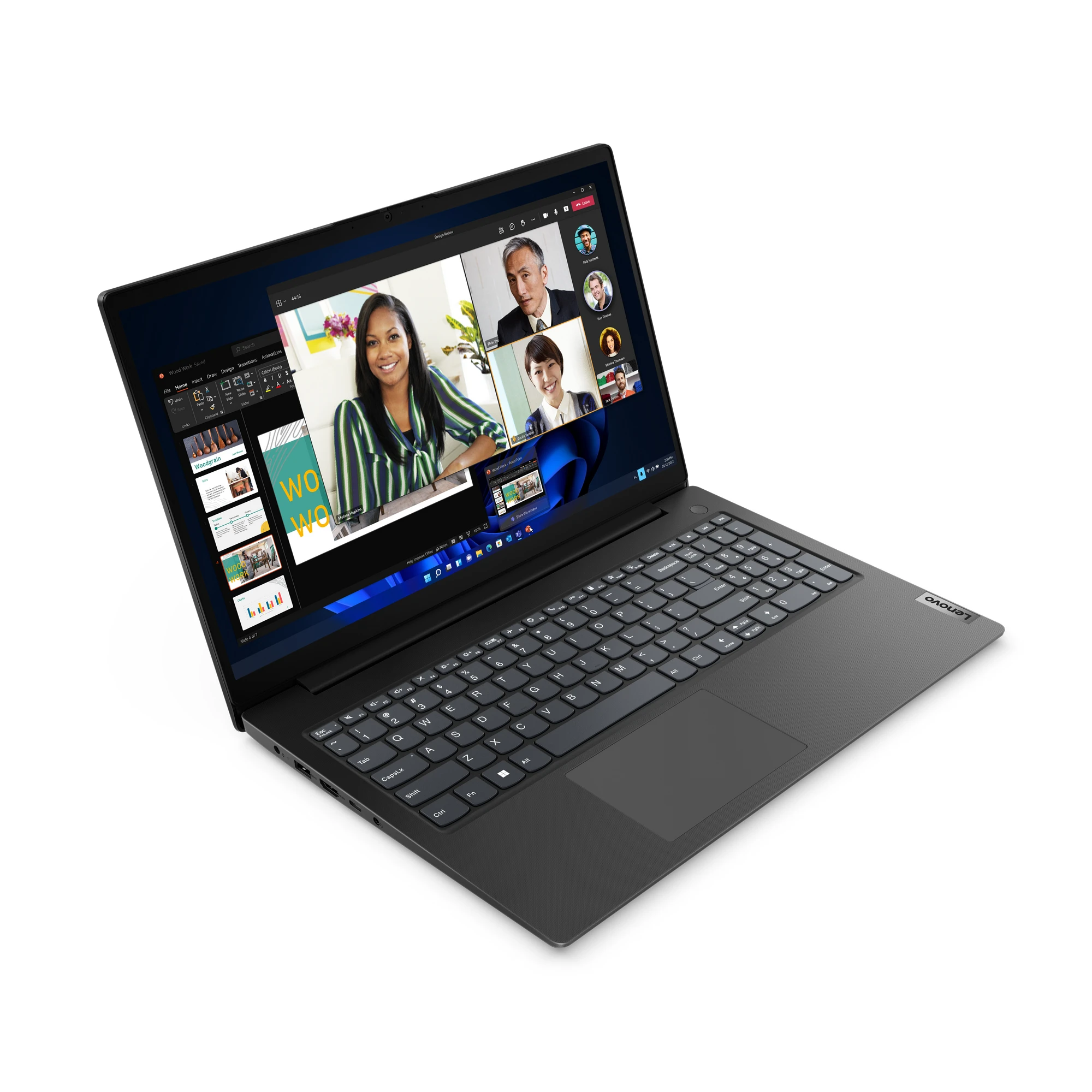 LENOVO 82YU00YPYA V15 G4 AMN (BLACK) Ryzen 3 7320U (4C/8T, 2.4/4.1GHz, 2MB L2/4MB L3), DDR5 8GB (int) LPDDR5-5500, SSD 512GB NVMe, 15.6in FHD(1920x1080) AG, AMD Radeon Graph, GLAN, WLAN, BT, Cam HD720p, KybSR, TPM 2.0, 1xHDMI, 2xUSB 3.2 G1, 1xU - Slika 13