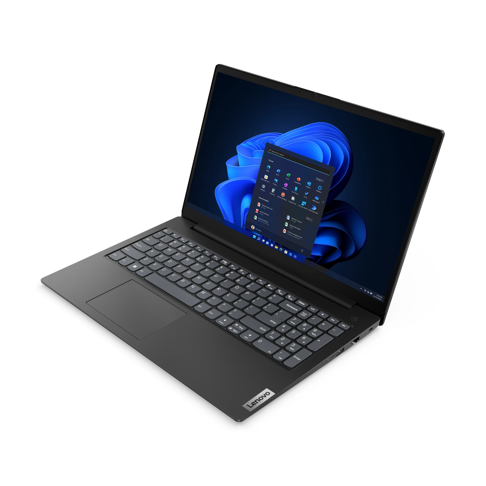 LENOVO 82YU00YPYA V15 G4 AMN (BLACK) Ryzen 3 7320U (4C/8T, 2.4/4.1GHz, 2MB L2/4MB L3), DDR5 8GB (int) LPDDR5-5500, SSD 512GB NVMe, 15.6in FHD(1920x1080) AG, AMD Radeon Graph, GLAN, WLAN, BT, Cam HD720p, KybSR, TPM 2.0, 1xHDMI, 2xUSB 3.2 G1, 1xU - Slika 12